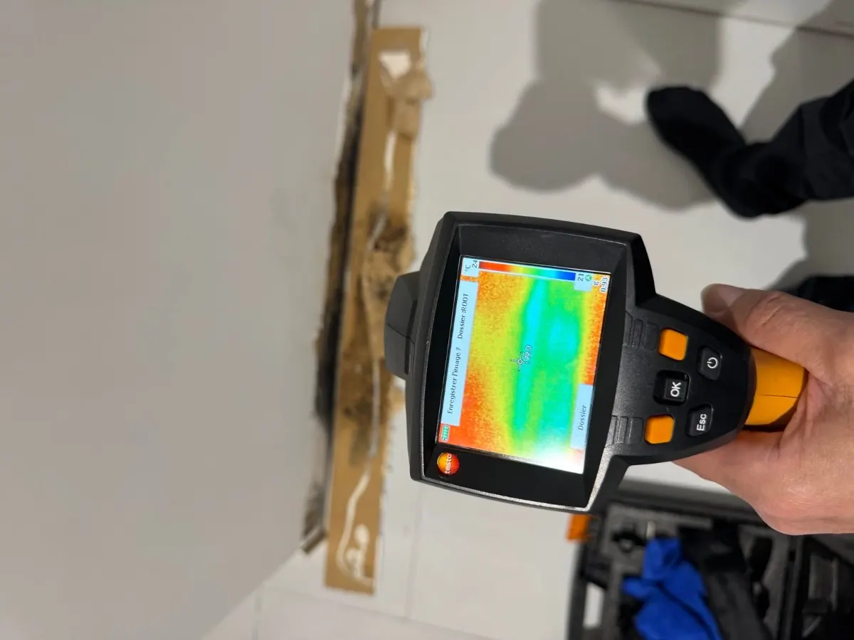 Nos capteurs traquent la fuite — thermographie infrarouge